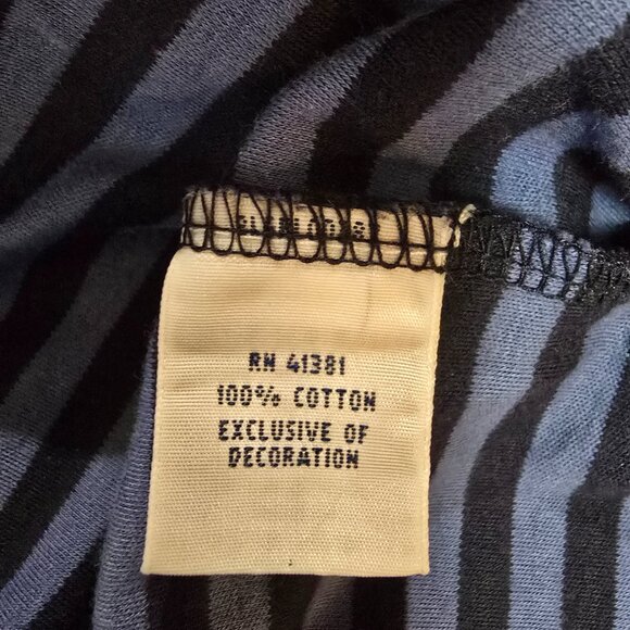 Polo Ralph Lauren 2 Button Short Sleeve Polo Pima Soft Touch Blue Stripe Sz XL - Picture 6 of 6